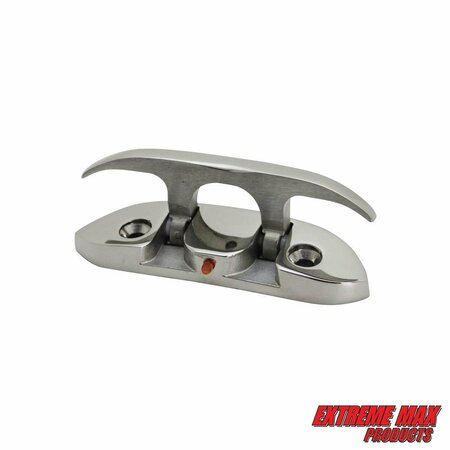 EXTREME MAX Extreme Max 3006.6631 Folding Stainless Steel Cleat - 4-1/2” 3006.6631